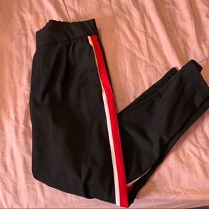 Zara trousers with red stripe